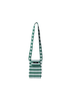 Diamonds Checker Knit  Cross Bag (S)