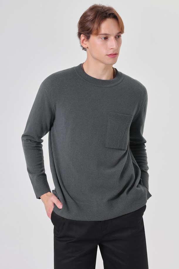 pelote - 스웨터 - Out pocket cashmere knit