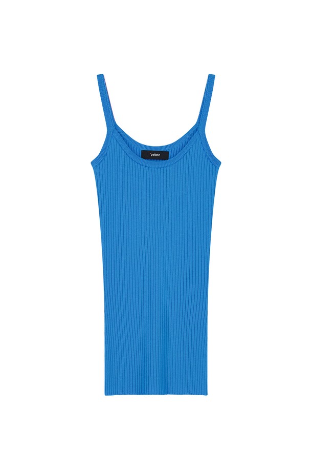 pelote - 베스트 - Vivid Ribbed Long Sleeveless