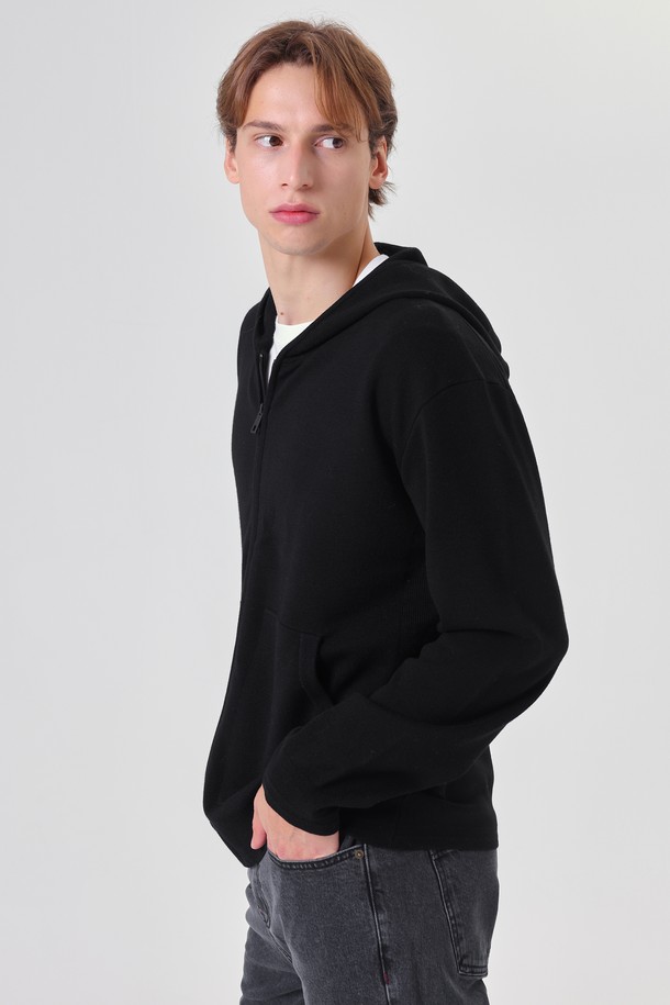 pelote - 스웨터 - Loosefit Knit Hood Zipup