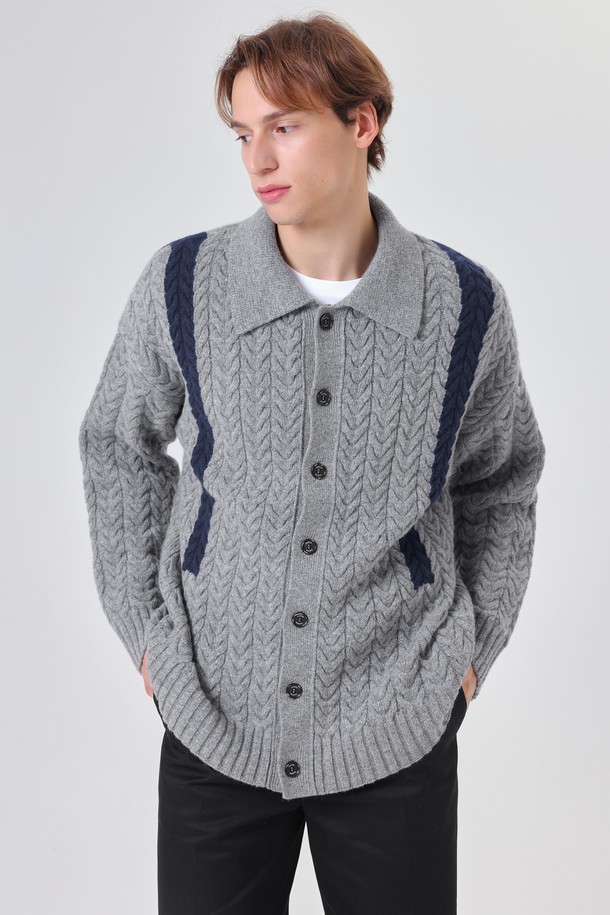 pelote - 가디건 - Signature Line Cashmere Cardigan