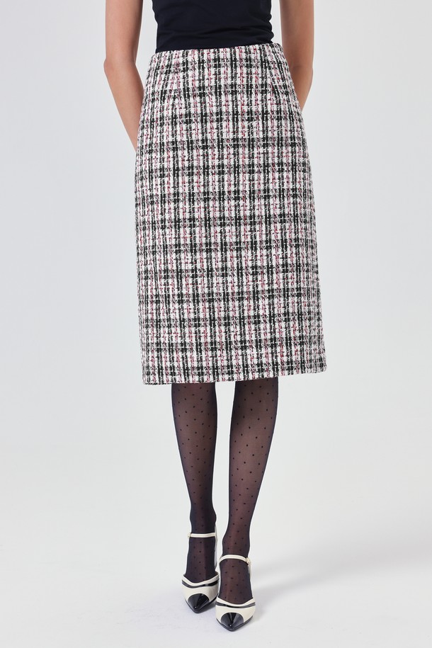 pelote - 미디스커트 - Tweed Midi Skirt