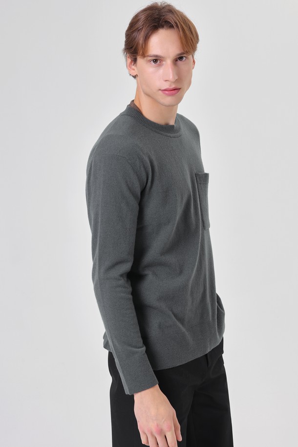 pelote - 스웨터 - Out pocket cashmere knit