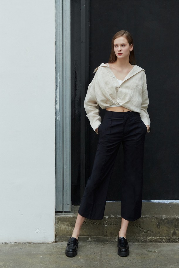 pelote - 롱/미디팬츠 - Tailored Slim Boot-Cut Trousers