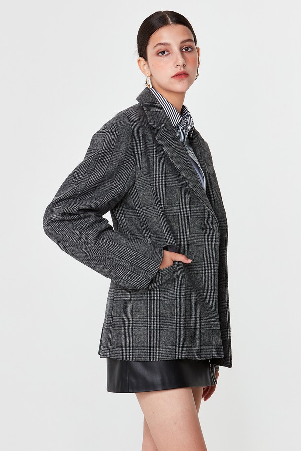 pelote - 자켓 - Loose Fit Single Wool Jacket