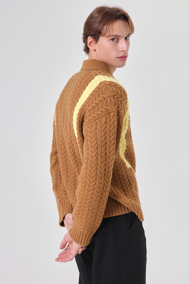 pelote - 가디건 - Signature Line Cashmere Cardigan