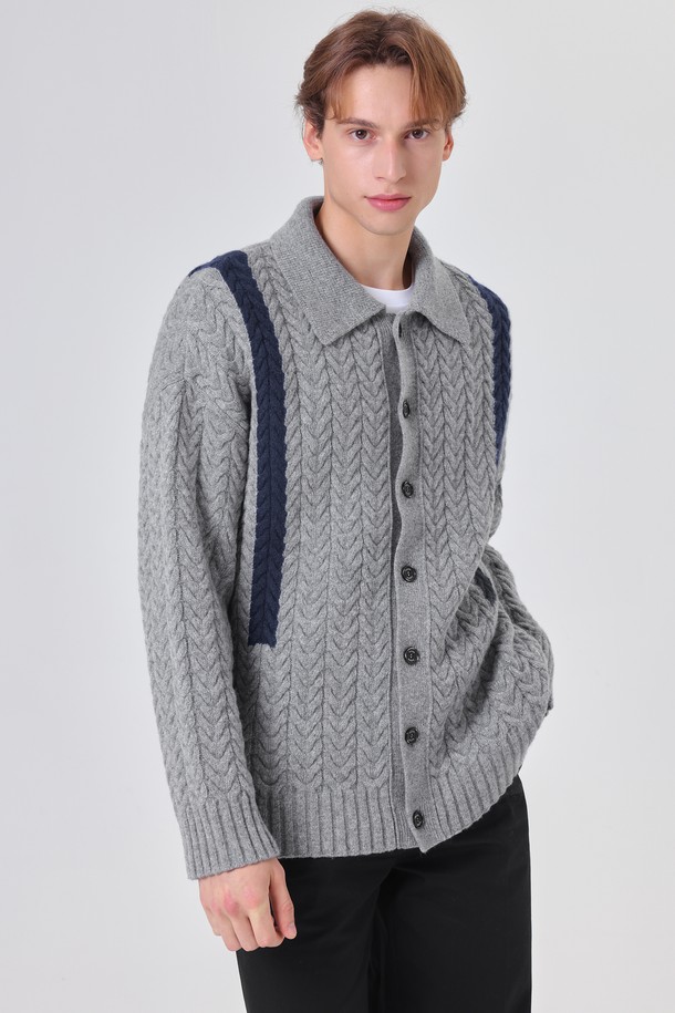 pelote - 가디건 - Signature Line Cashmere Cardigan