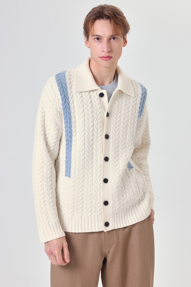 pelote - 가디건 - Signature Line Cashmere Cardigan