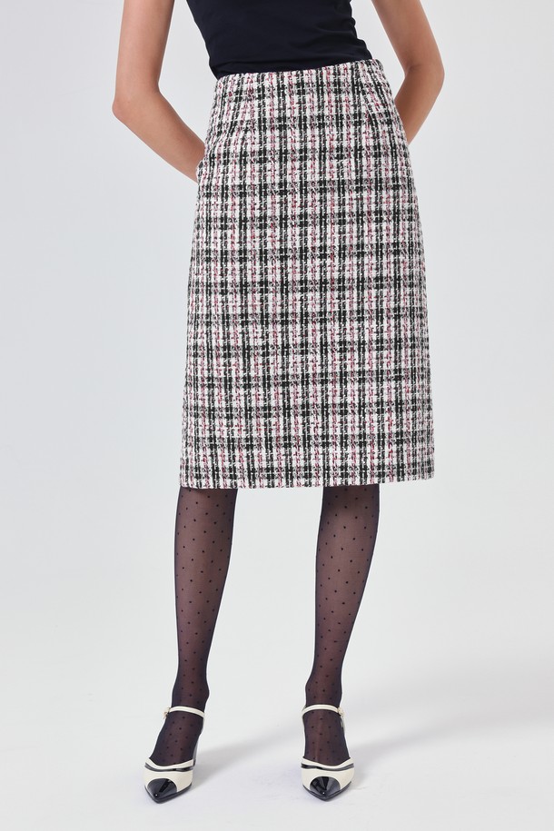 pelote - 미디스커트 - Tweed Midi Skirt