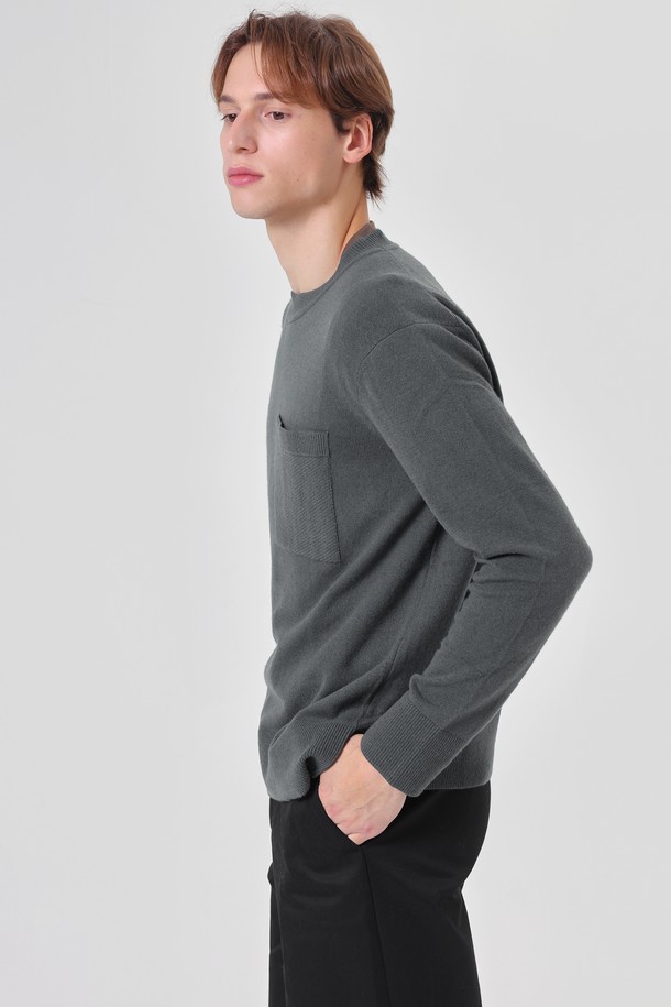 pelote - 스웨터 - Out pocket cashmere knit