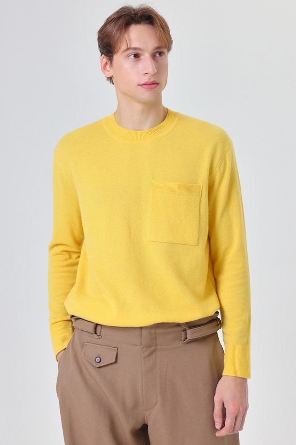 pelote - 스웨터 - Out pocket cashmere knit