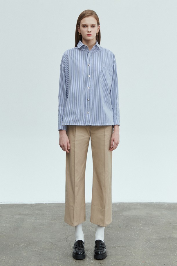 pelote - 롱/미디팬츠 - Tailored Slim Boot-Cut Trousers