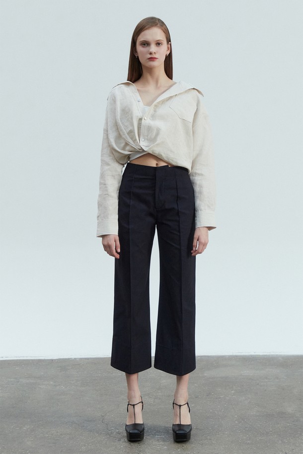 pelote - 롱/미디팬츠 - Tailored Slim Boot-Cut Trousers