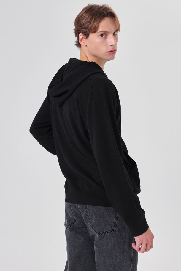 pelote - 스웨터 - Loosefit Knit Hood Zipup