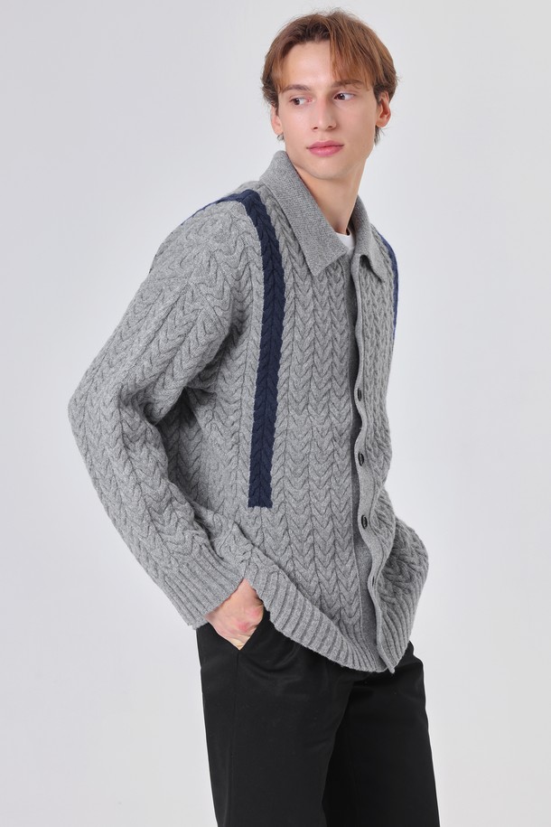 pelote - 가디건 - Signature Line Cashmere Cardigan