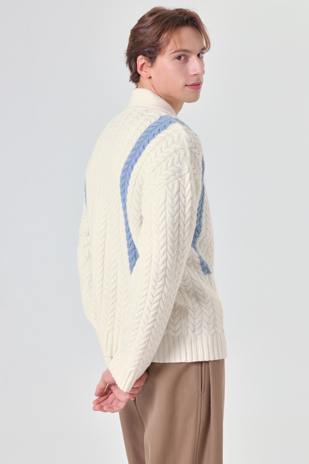 pelote - 가디건 - Signature Line Cashmere Cardigan