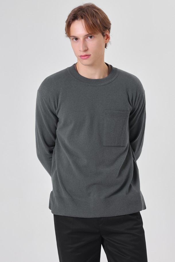 pelote - 스웨터 - Out pocket cashmere knit