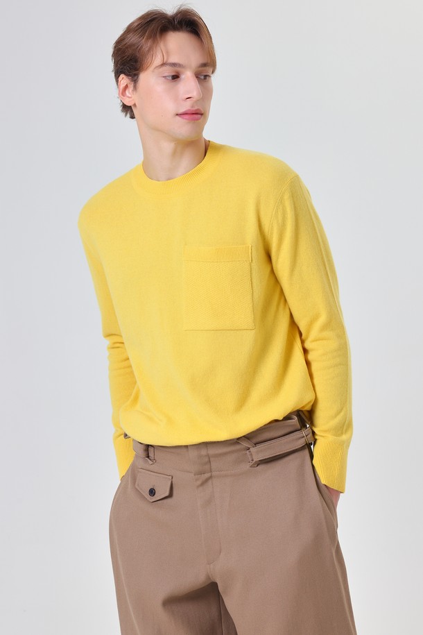 pelote - 스웨터 - Out pocket cashmere knit