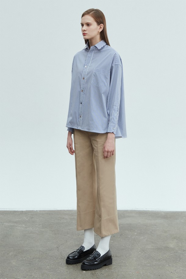 pelote - 롱/미디팬츠 - Tailored Slim Boot-Cut Trousers