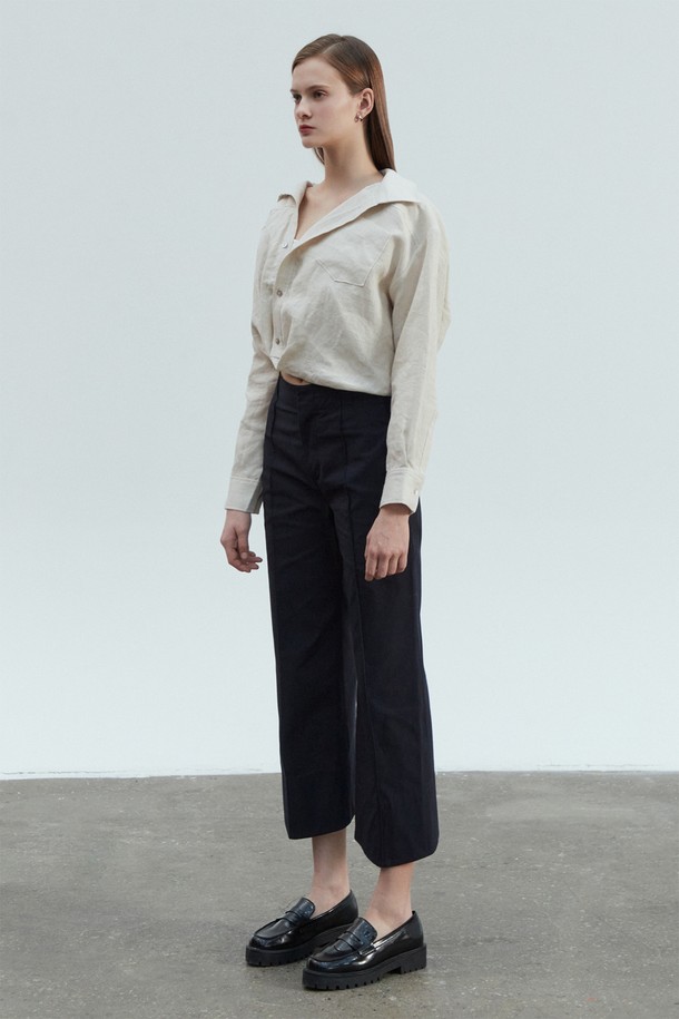 pelote - 롱/미디팬츠 - Tailored Slim Boot-Cut Trousers