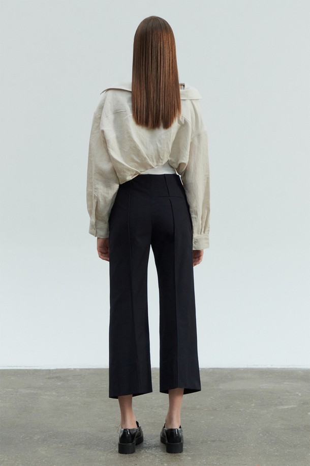 pelote - 롱/미디팬츠 - Tailored Slim Boot-Cut Trousers