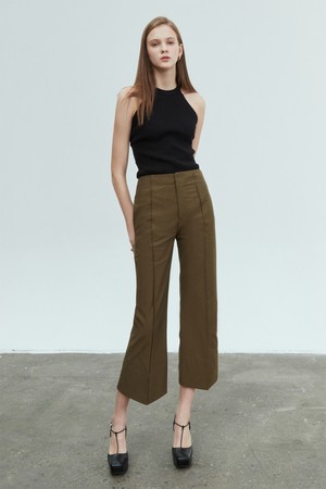 Tailored Slim Boot-Cut Trousers