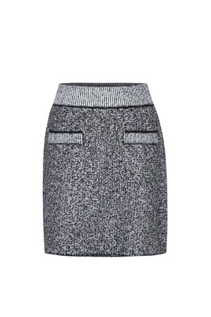 Tweed Wool H-Skirt