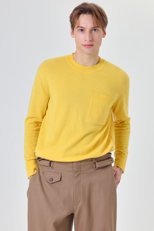 Out pocket cashmere knit