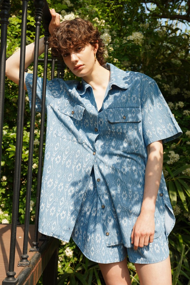 pelote - 셔츠 - Over Fit Button Washing Shirt