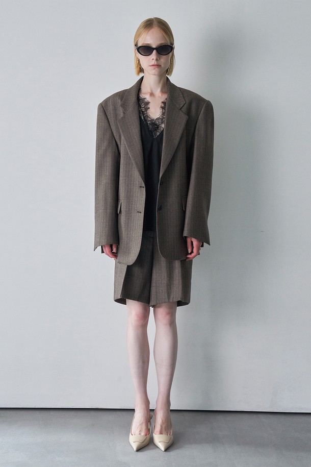 pelote - 자켓 - CAMPORE PURE WOOL JACKET (Brown)