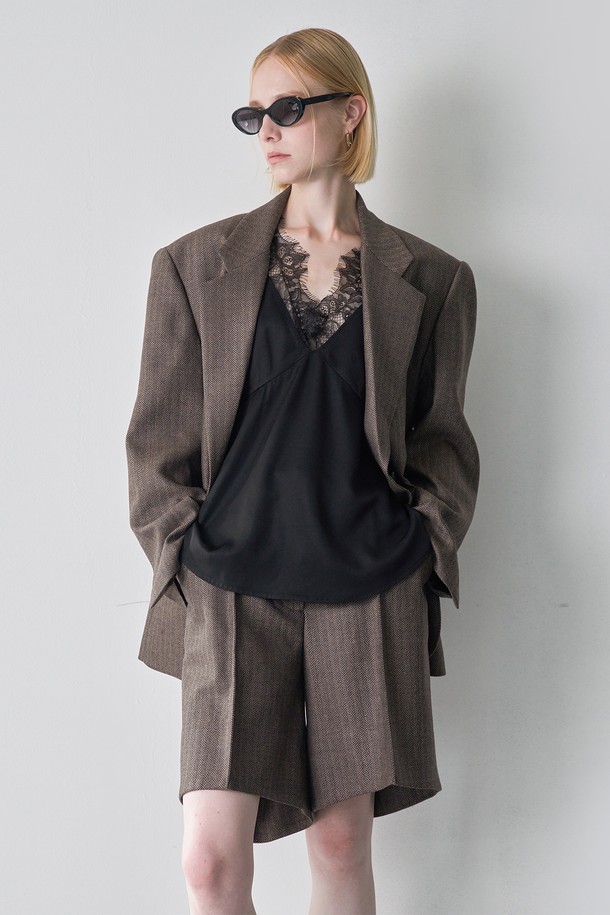 pelote - 자켓 - CAMPORE PURE WOOL JACKET (Brown)