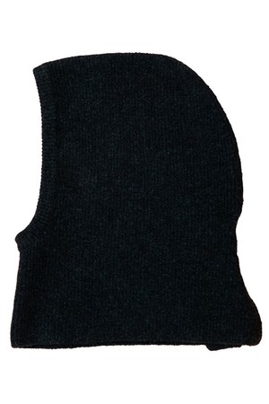 MOHAIR WOOL BLENDED BALACLAVA (Black)