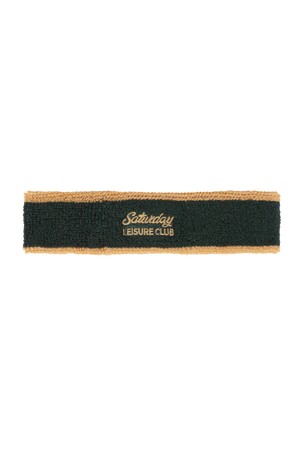 Leisure Headband - British Racing Green & Mustard_GREEN-a