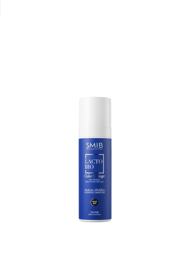 SMIB - 헤어케어 - [스미브] 락토바이오 1000억 유산균 염색 새치 샴푸 200ml 내츄럴 블랙