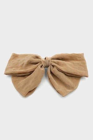 글로시 실크 빅 리본 자동핀 H01363