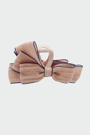 린넨 패브릭 리본 집게핀 H01440