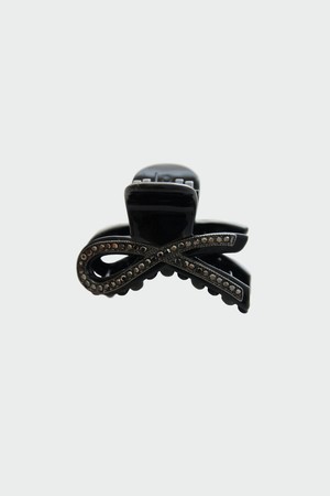 블랙다이아 미니 리본 집게핀 Bh0928