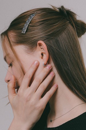 펀칭 롬버스 큐빅 헤어핀 H01391