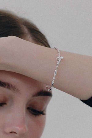 바이콘 체인 실버 팔찌 B01071