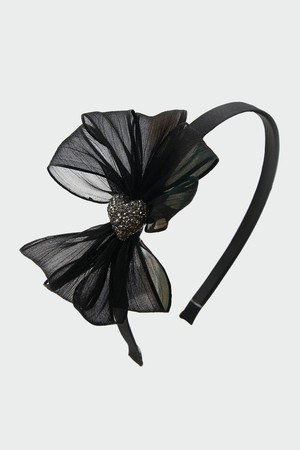 쉬폰 리본 젤리 하트 헤어밴드 H01513