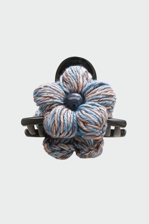 크로셰 니트 플라워 집게핀 H01517