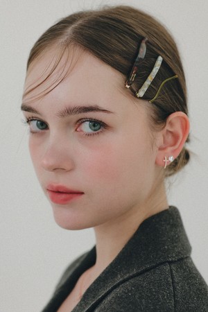 프랑스 셀룰로이드 피스타치오 실핀 3pcs 세트 H01492