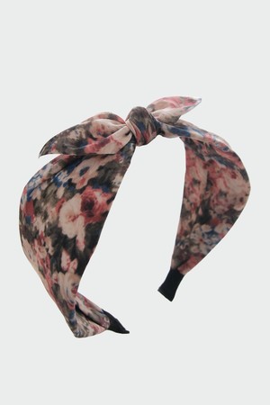 르네상스 플라워 리본 패브릭 헤어밴드 H01562