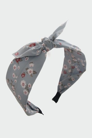 뮤티드 데이지 패브릭 리본 헤어밴드 H01567