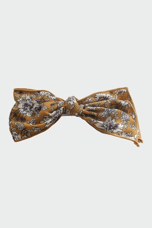 모리스 플라워 패브릭 리본 자동핀 H01570