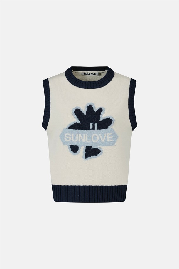 SUNLOVE - 베스트 - W Baby Cali Knit Vest Ivory