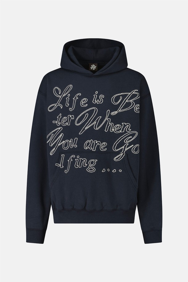 SUNLOVE - 후디 - Wise Word Hoodie Navy