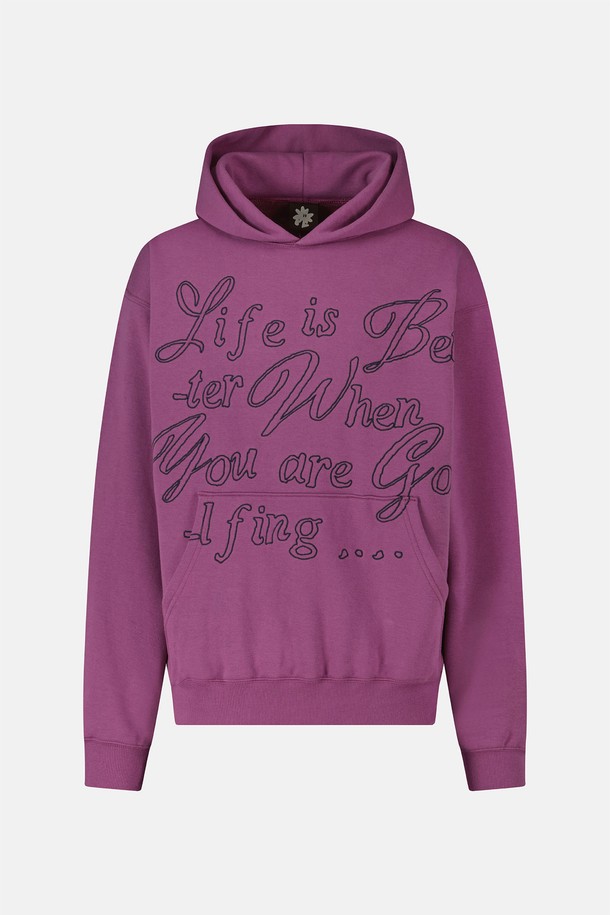 SUNLOVE - 후디 - Wise Word Hoodie Magenta