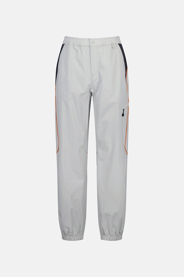 SUNLOVE - 캐주얼팬츠 - Piping Warm-up Pants Light Grey