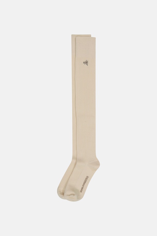 SUNLOVE - 양말 - Roomy Knee Socks Ivory